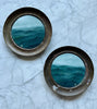 "A Dare" Oil Paintings in Antique Frames - Set of 2 - 7.5"
