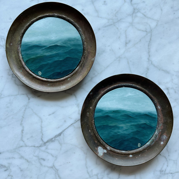 "A Dare" Oil Paintings in Antique Frames - Set of 2 - 7.5"
