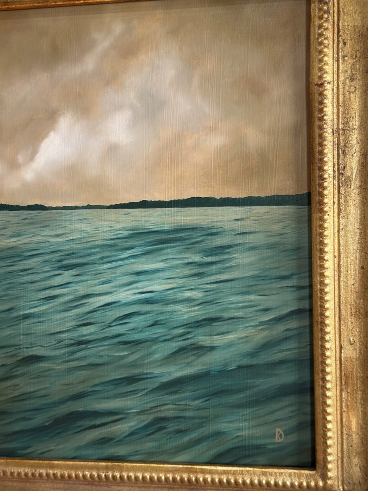 “Edges of a Dream” Oil Painting in Venetian Frame - 15.5