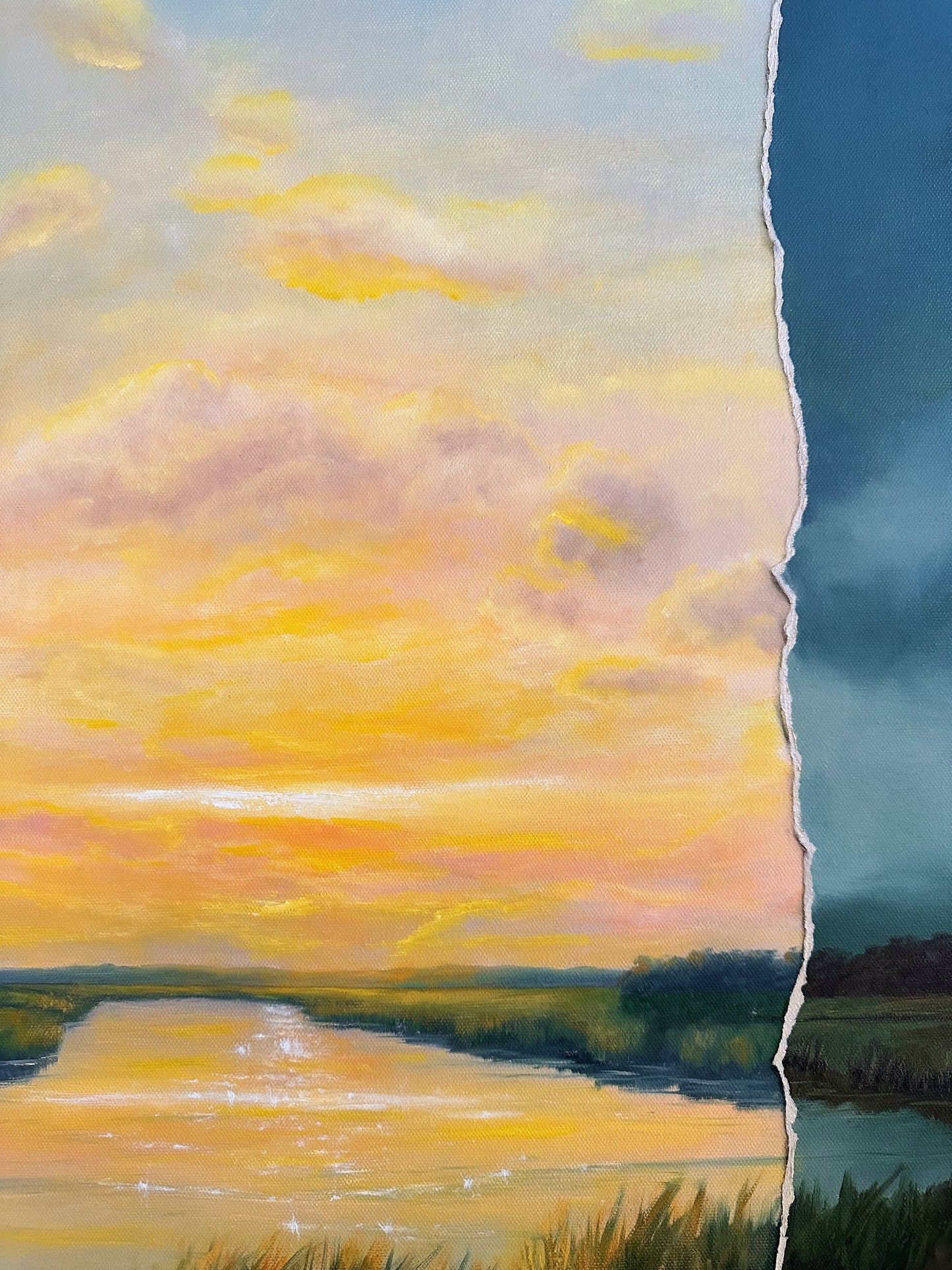 "Asunder V" Oil Painting - 3ft x 2ft