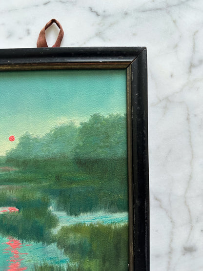 “Enchanting II” Oil Painting in Antique French Frame - 8" x 6"