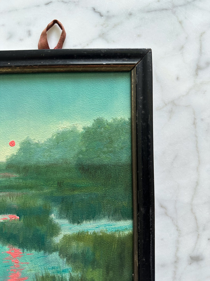 “Enchanting II” Oil Painting in Antique French Frame - 8