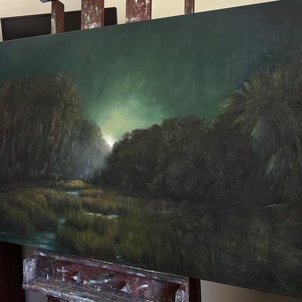 "The Peace of Wild Things" Framed Oil Painting - 53.5” x 35.5”