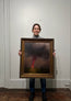 “Rise and Dance I” Antique Framed Oil Painting - 29.5