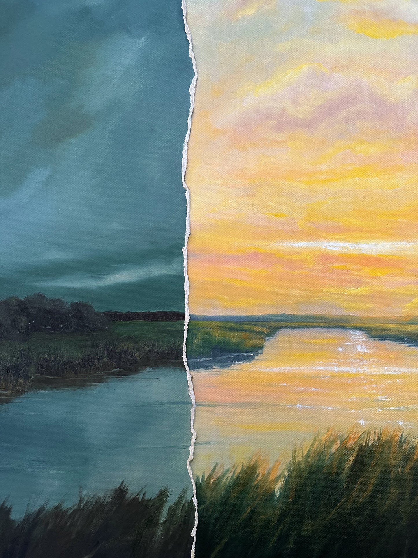 "Asunder V" Oil Painting - 3ft x 2ft