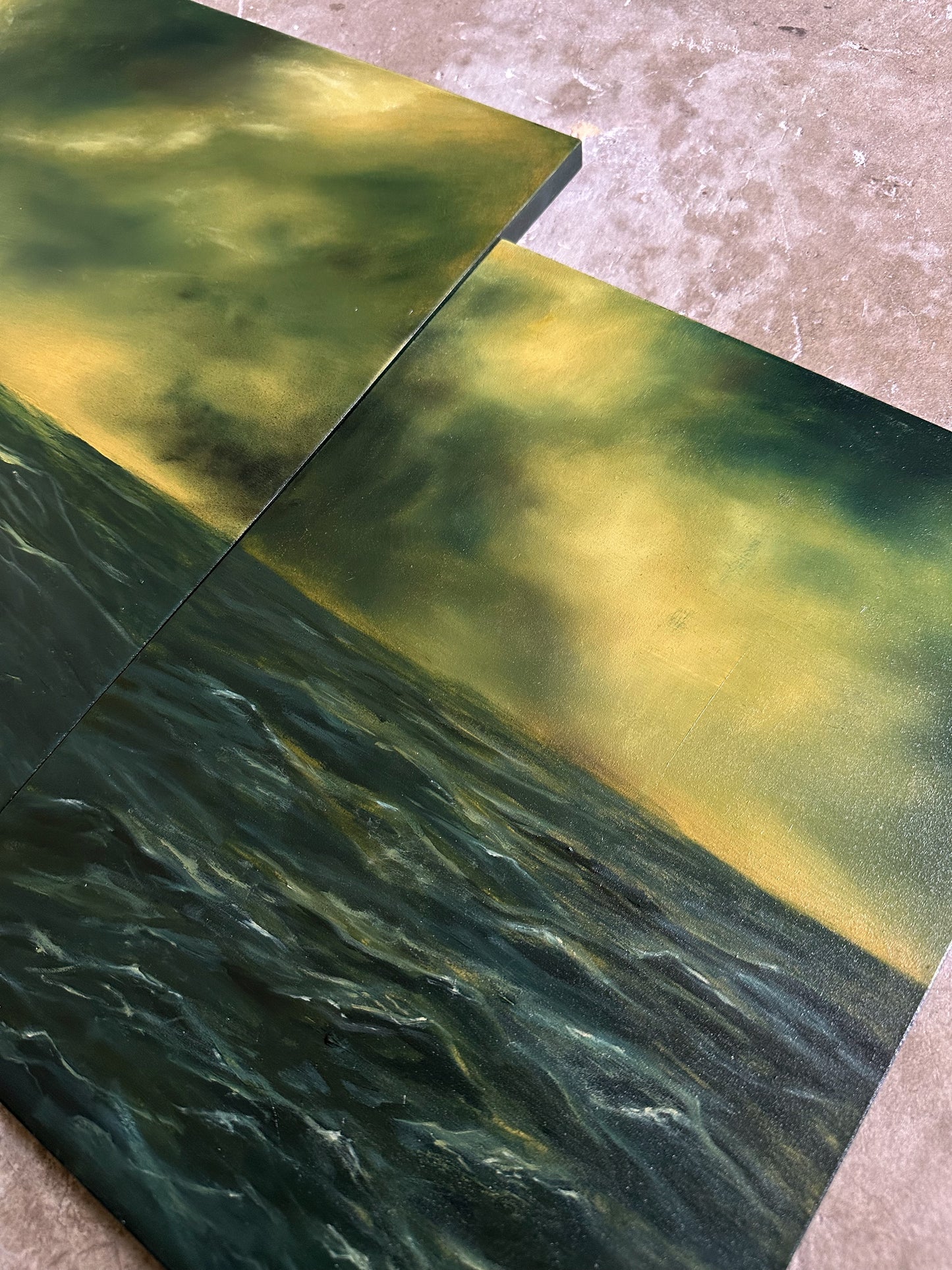 "At Ease" Oil Painting Set of 3 (20% discount)
