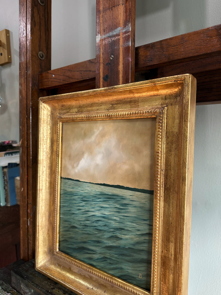 “Edges of a Dream” Oil Painting in Venetian Frame - 15.5
