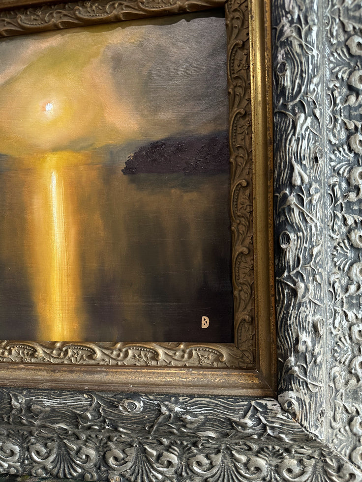 “See a Way” Antique Framed Oil Painting - 23.25