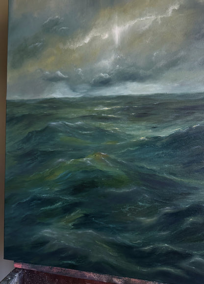 "Hell or High Water" Oil Painting - 30" x 24"