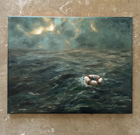 "Reserved for Hope" Oil Painting - 18" x 14"