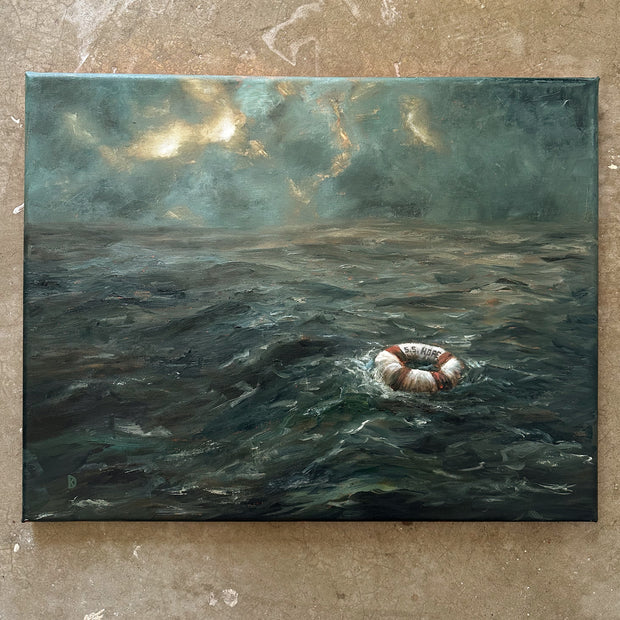 "Reserved for Hope" Oil Painting - 18" x 14"