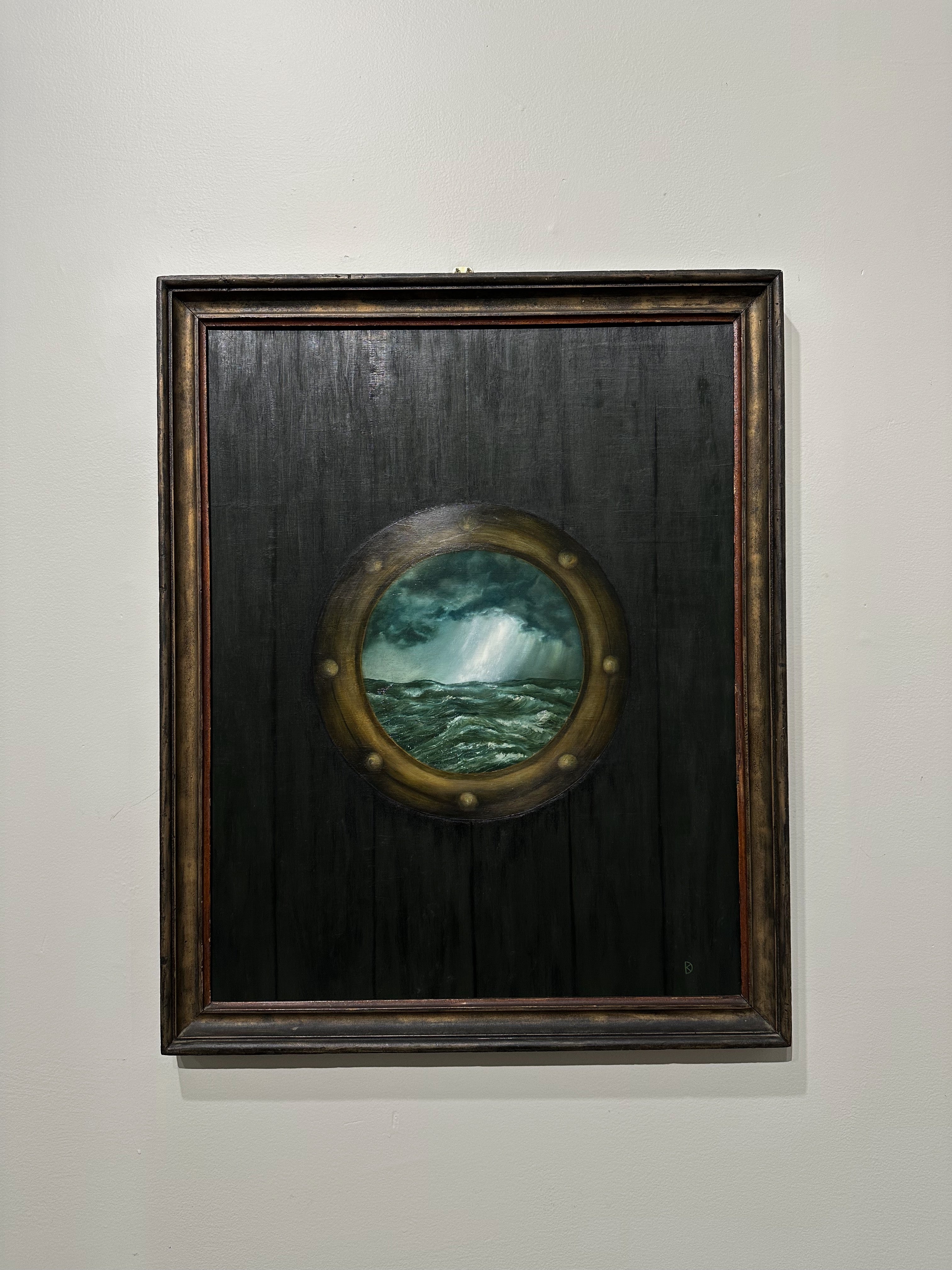“Holdfast” Oil Painting in Antique Frame - 32