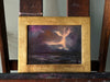 “Whisper to Her III” Oil Painting in Venetian Frame - 7.75” x 9.75”