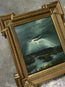 “Mutual Ground” Oil Painting in Antique Frame - 17.25