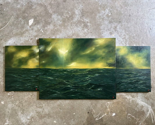 "At Ease" Oil Painting Set of 3 (20% discount)