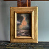 “Whisper to Her X” Oil Painting in Venetian Frame - 8.5" x 6.5"