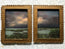 “Found You There” Antique French Framed Oil Painting Set - 12
