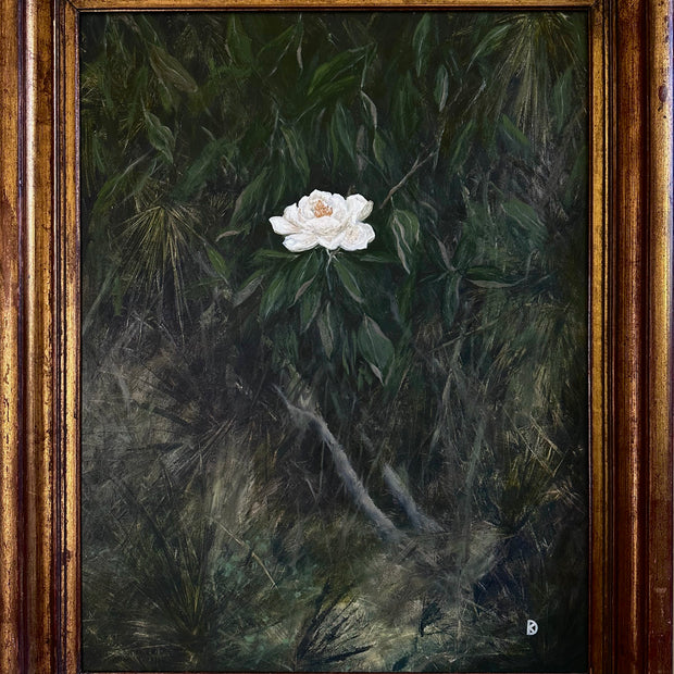 "I Rest in Grace" Oil in Antique Frame - 30" x 24.5"