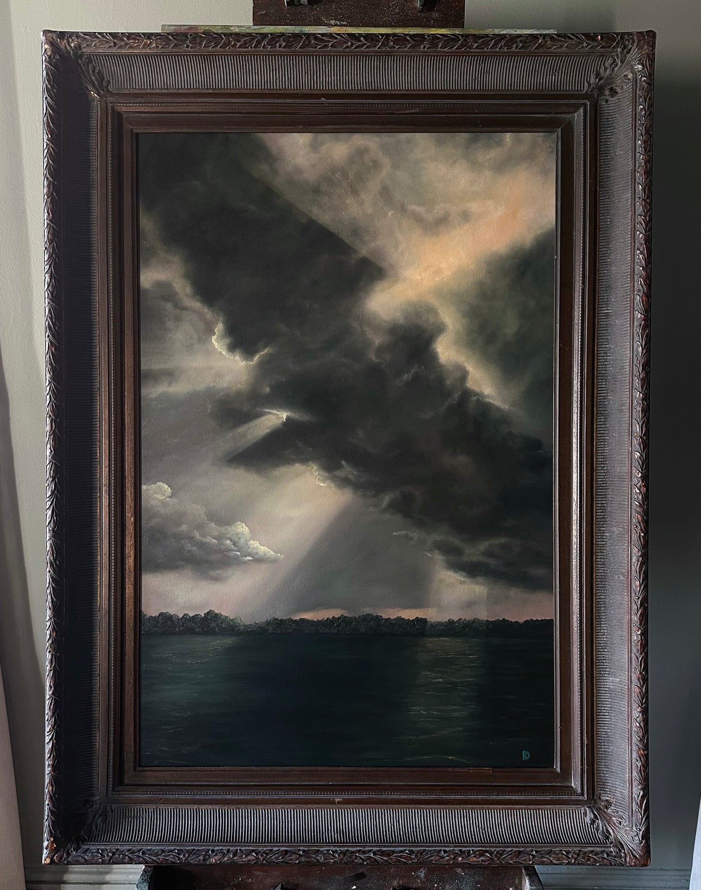 “Owe it to Her” Oil Painting - 45.25" x 33.25"