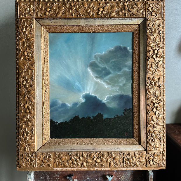 “Look For Me” Antique Framed Oil Painting - 27” x 31”