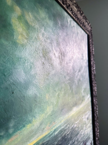 "All is Light" Antique-Framed Oil Painting - 42.75" x 33"