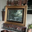 “Sink or Swim III” Oil Painting in Vintage Frame - 20.5