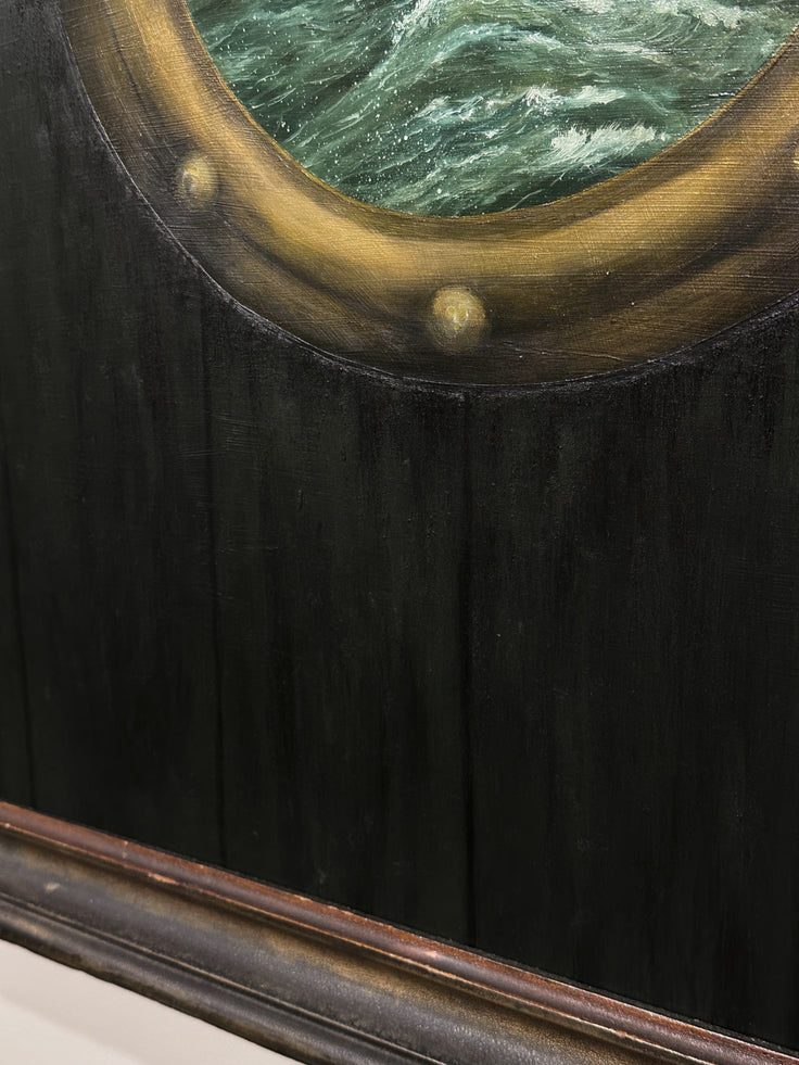 “Holdfast” Oil Painting in Antique Frame - 32