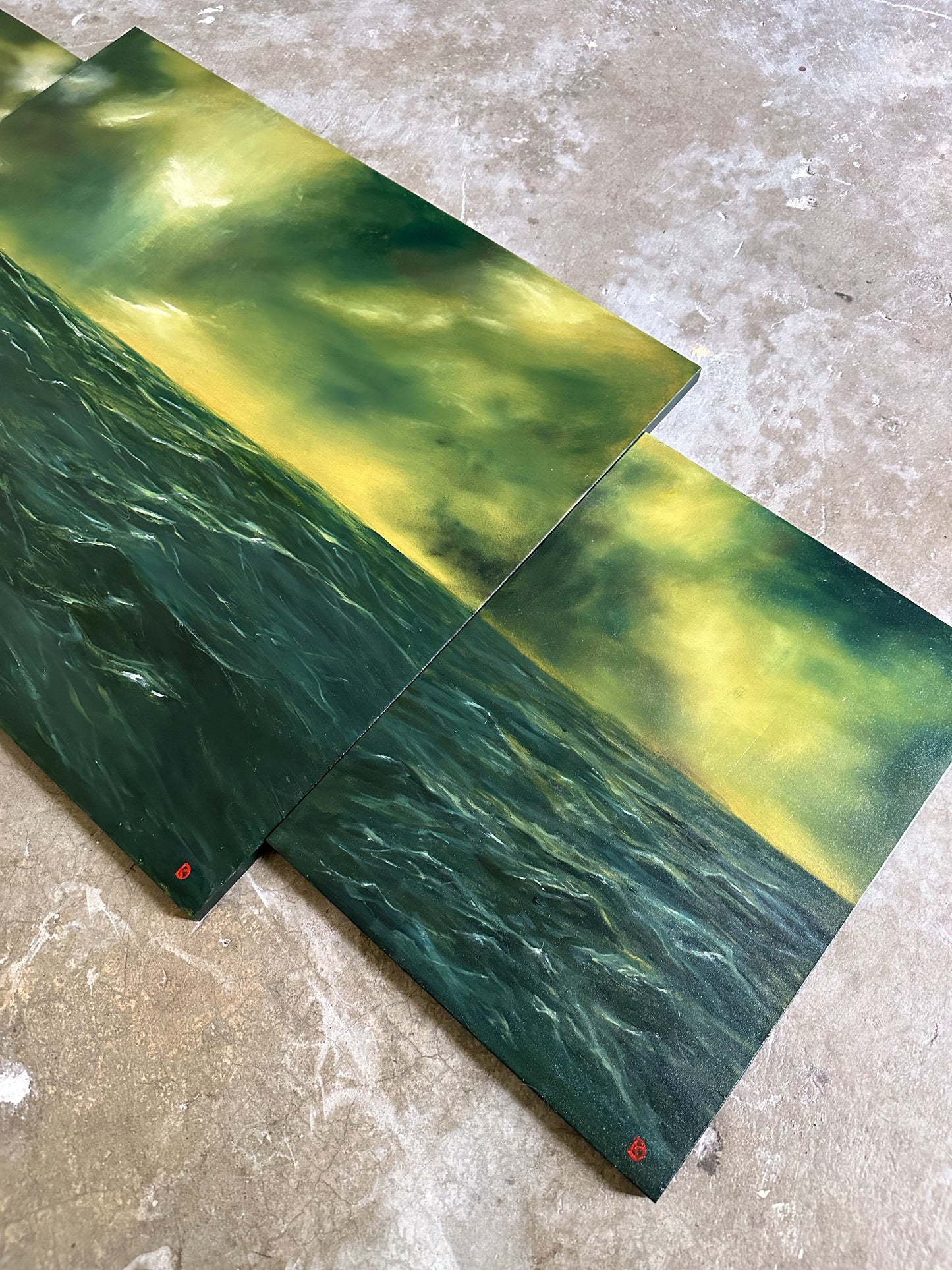 "At Ease" Oil Painting Set of 3 (20% discount)