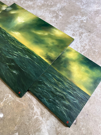 "At Ease" Oil Painting Set of 3 (20% discount)