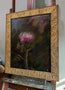 “Defied the Storm I” Oil Painting in Antique Scottish Frame - 33.5