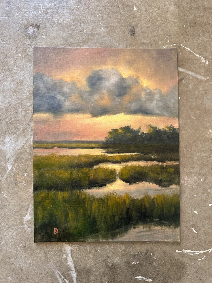 "Come Knocking" Oil Painting - 12" x 9"
