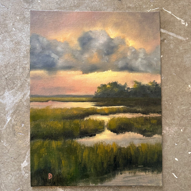 "Come Knocking" Oil Painting - 12" x 9"