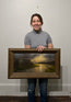 “Every Living Thing” Antique Framed Oil Painting - 27.75