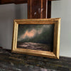 “Whisper to Her VIII” Oil Painting in Venetian Frame - 7.75" x 5.75"