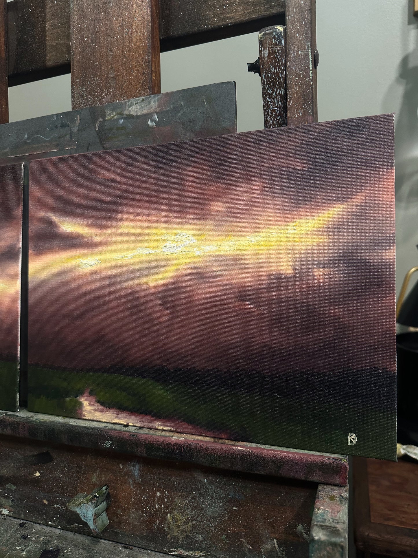 “One Step at a Time II” Oil Painting - 9" x 12"