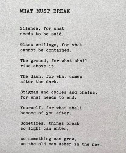 "What Must Break" Limited Edition Fine Art Print