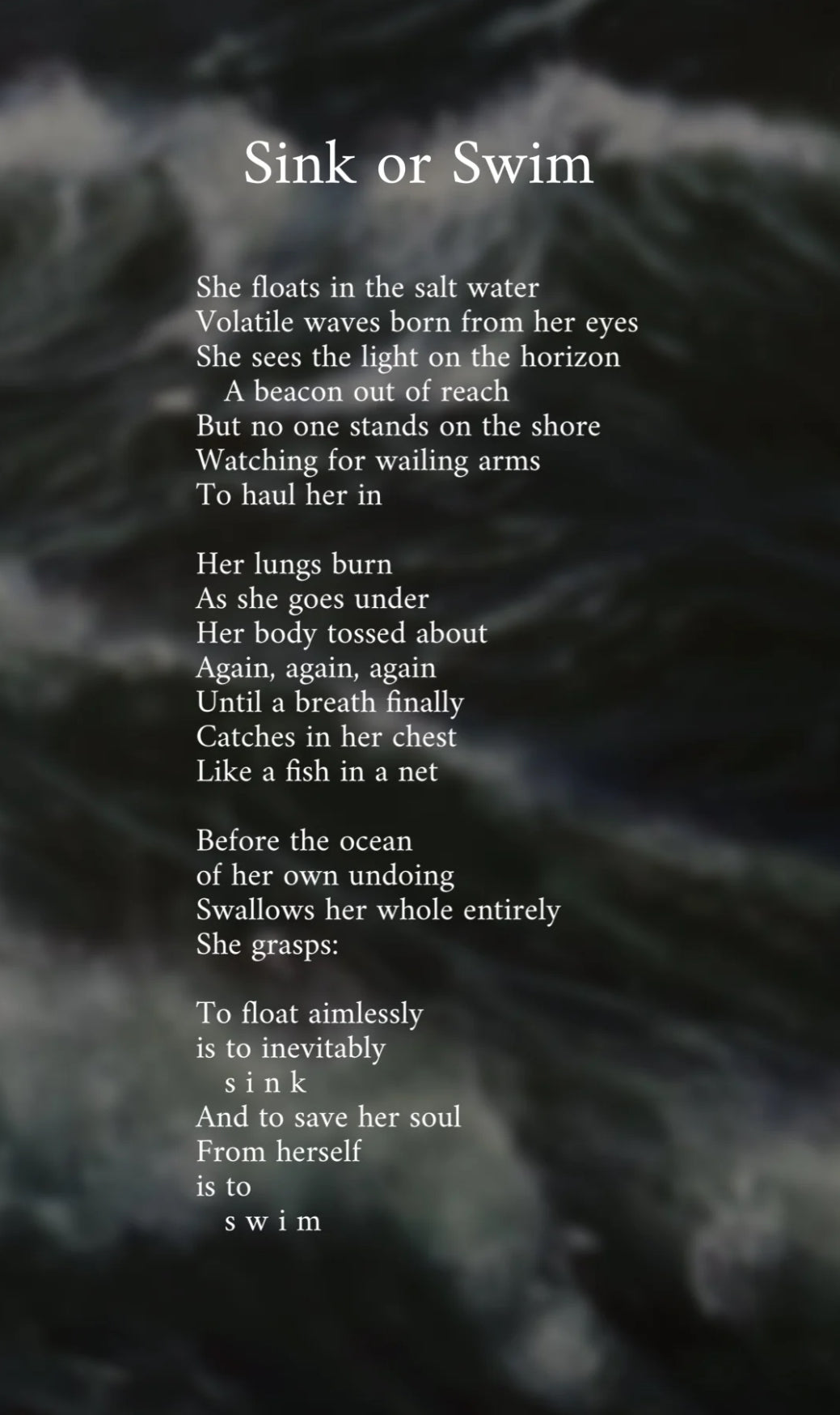 "Sink or Swim I" Limited Edition Fine Art Print