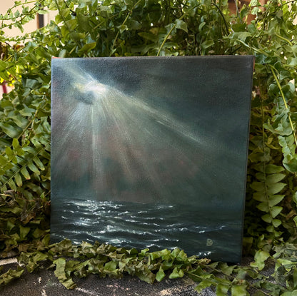 "What I Can Carry" Oil Painting - 8" x 8"