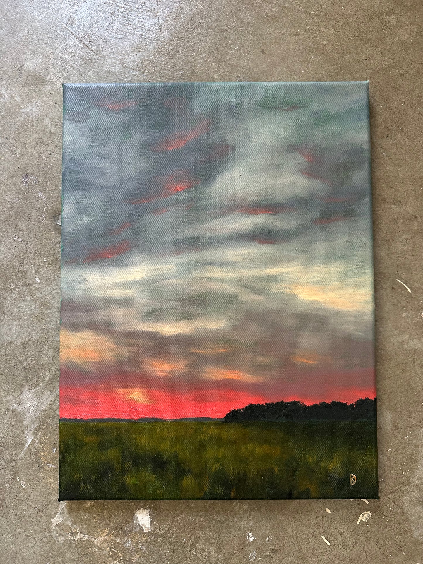 "Life's Winter" Oil Painting - 16" x 12"