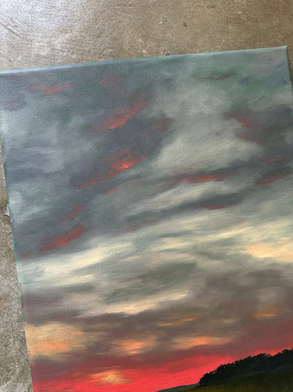 "Life's Winter" Oil Painting - 16" x 12"