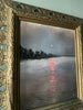 "Level Brim” Oil Painting in Antique Frame - 30" x 26.25"