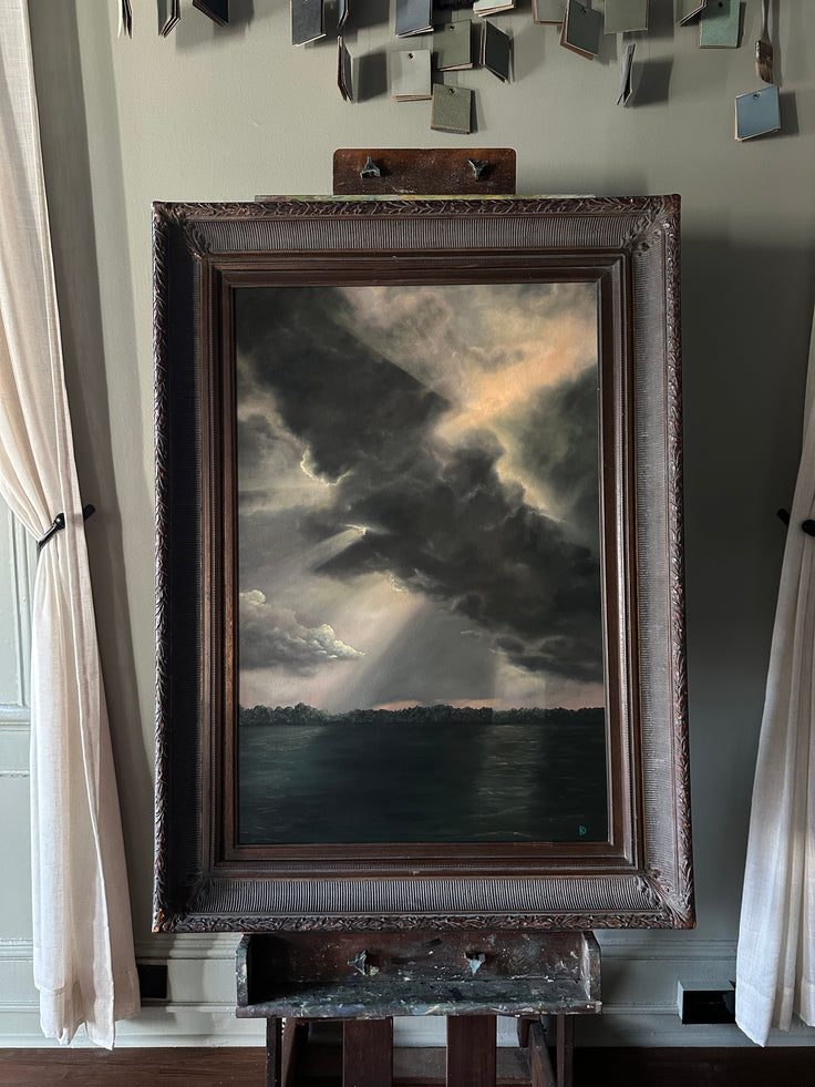 “Owe it to Her” Oil Painting - 45.25" x 33.25"