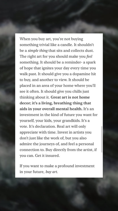 "Arduous Efforts" Oil Painting on Antique Salvage - 25" x 14"