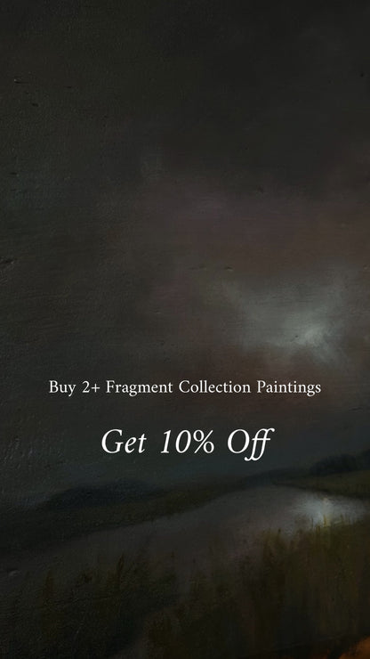 "Arduous Efforts" Oil Painting on Antique Salvage - 25" x 14"