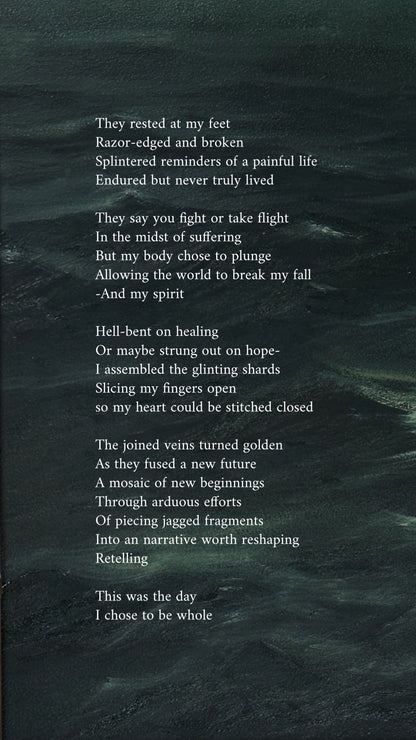 "Arduous Efforts" Oil Painting on Antique Salvage - 25" x 14"