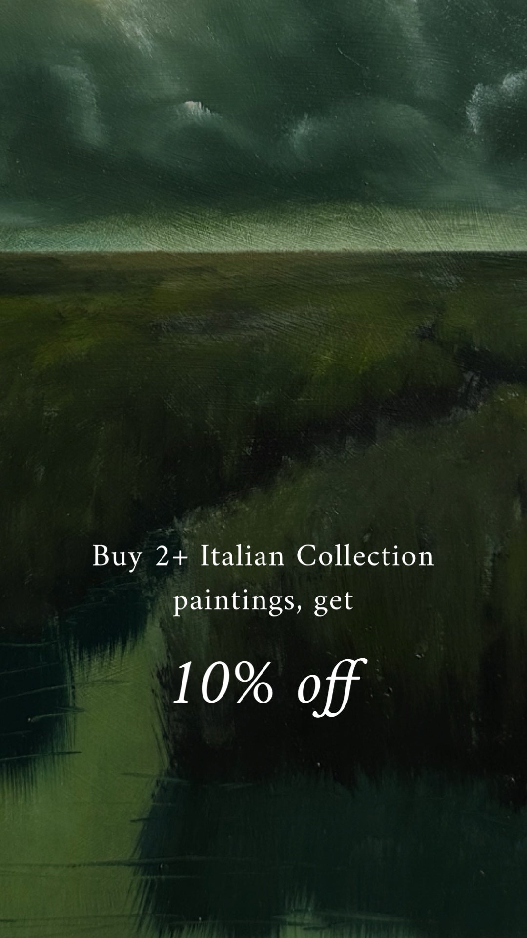 "Every Inhale" Oil Painting in Antique Italian Frame - 11" x 8.5"