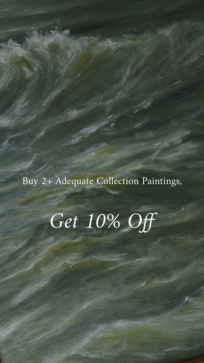 “Clarity Unfurls” Oil Painting in Antique Frame - 30.25" x 24"